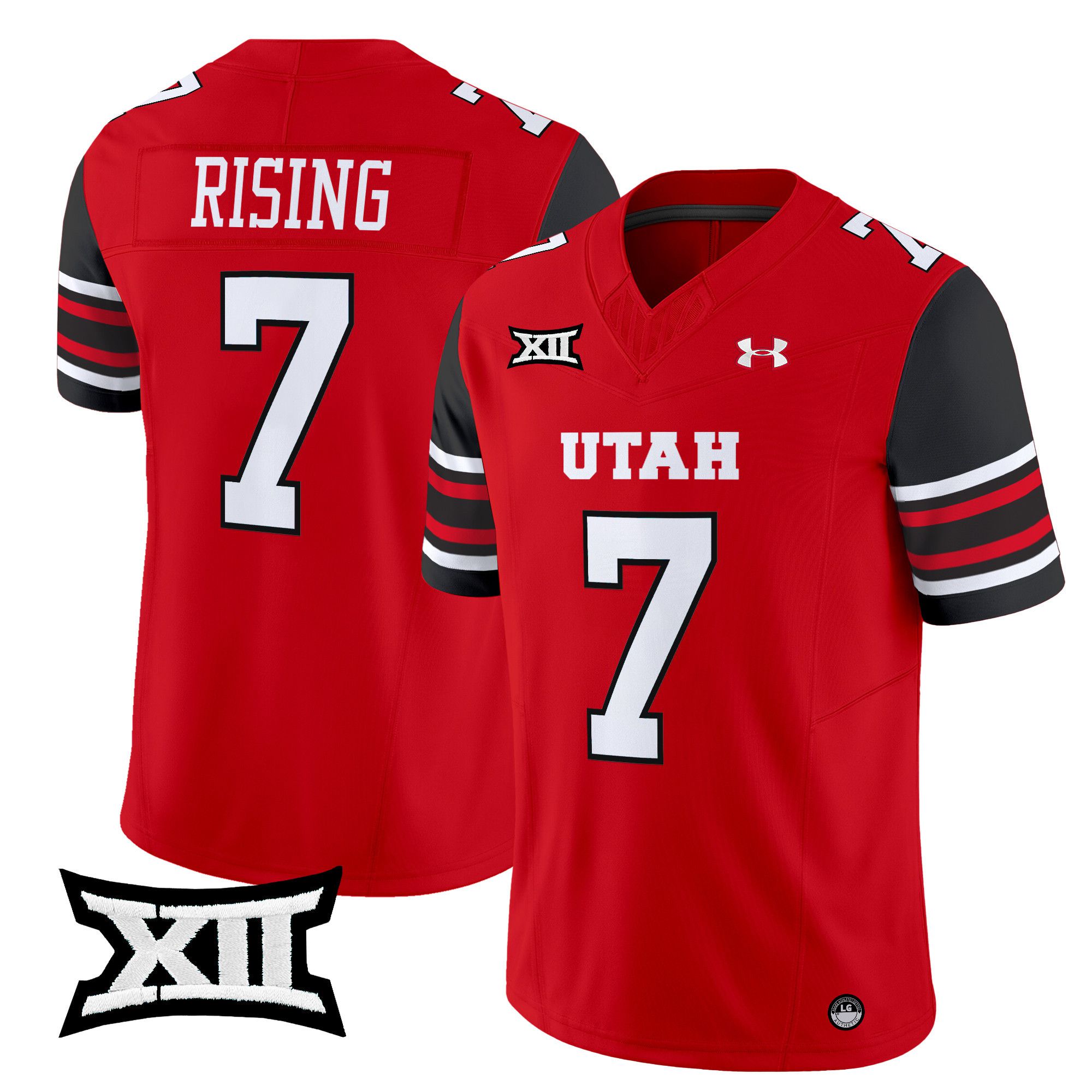 Men Utah Utes #7 Rising Red 2024 Vapor Limited NCAA Jersey